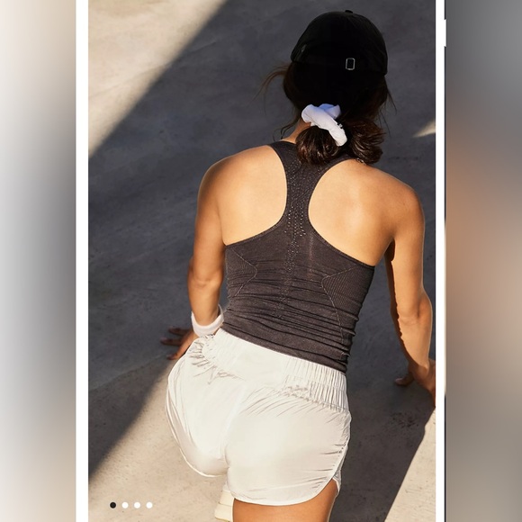 Free People Good Karma Long Tank in Washed Black M/L - Picture 3 of 7